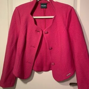 Geiger wool jacket…..medium pink……EUC!!